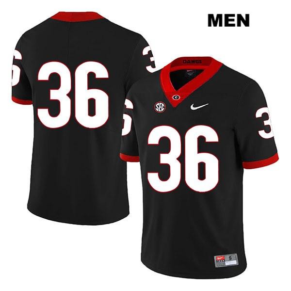 Georgia Bulldogs Men's Garrett Jones #36 NCAA No Name Legend Authentic Black Nike Stitched College Football Jersey YJH8356JZ